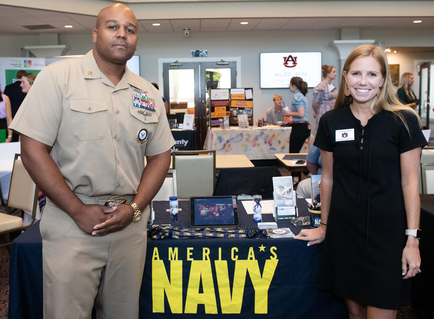 Addie Roberds, employee relations coordinator in the College of Liberal Arts and Navy recruiter