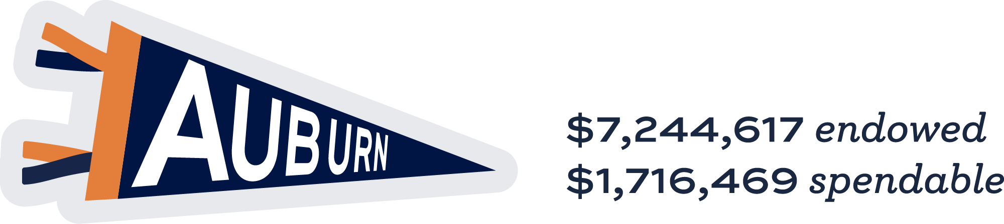 $7,244,617 endowed and $1,716,369 spendable