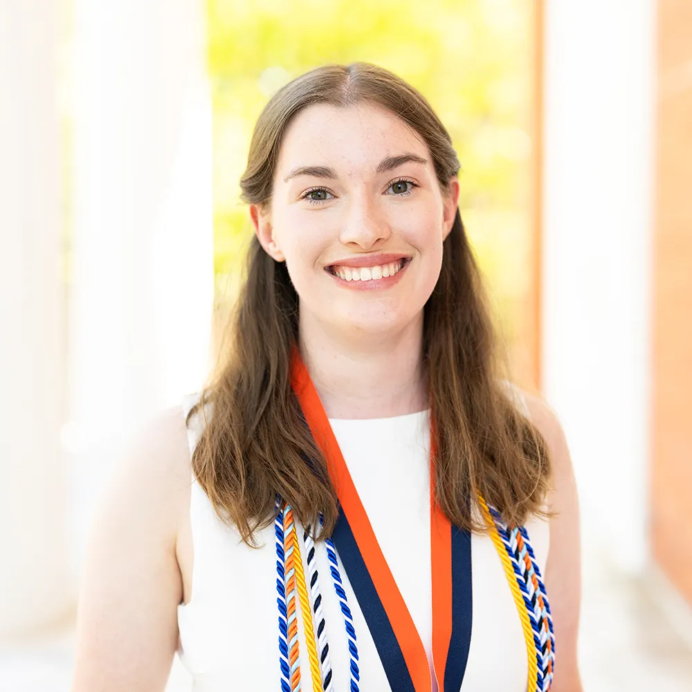 Victoria with graduation cords