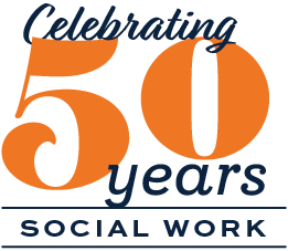 50-year logo for social work